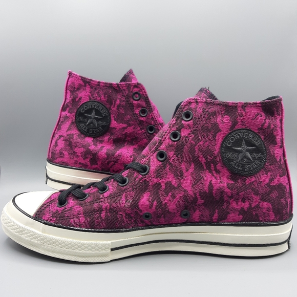 Converse Other - Converse Chuck 70 Hi Top Denim Camo Active Fuchsia